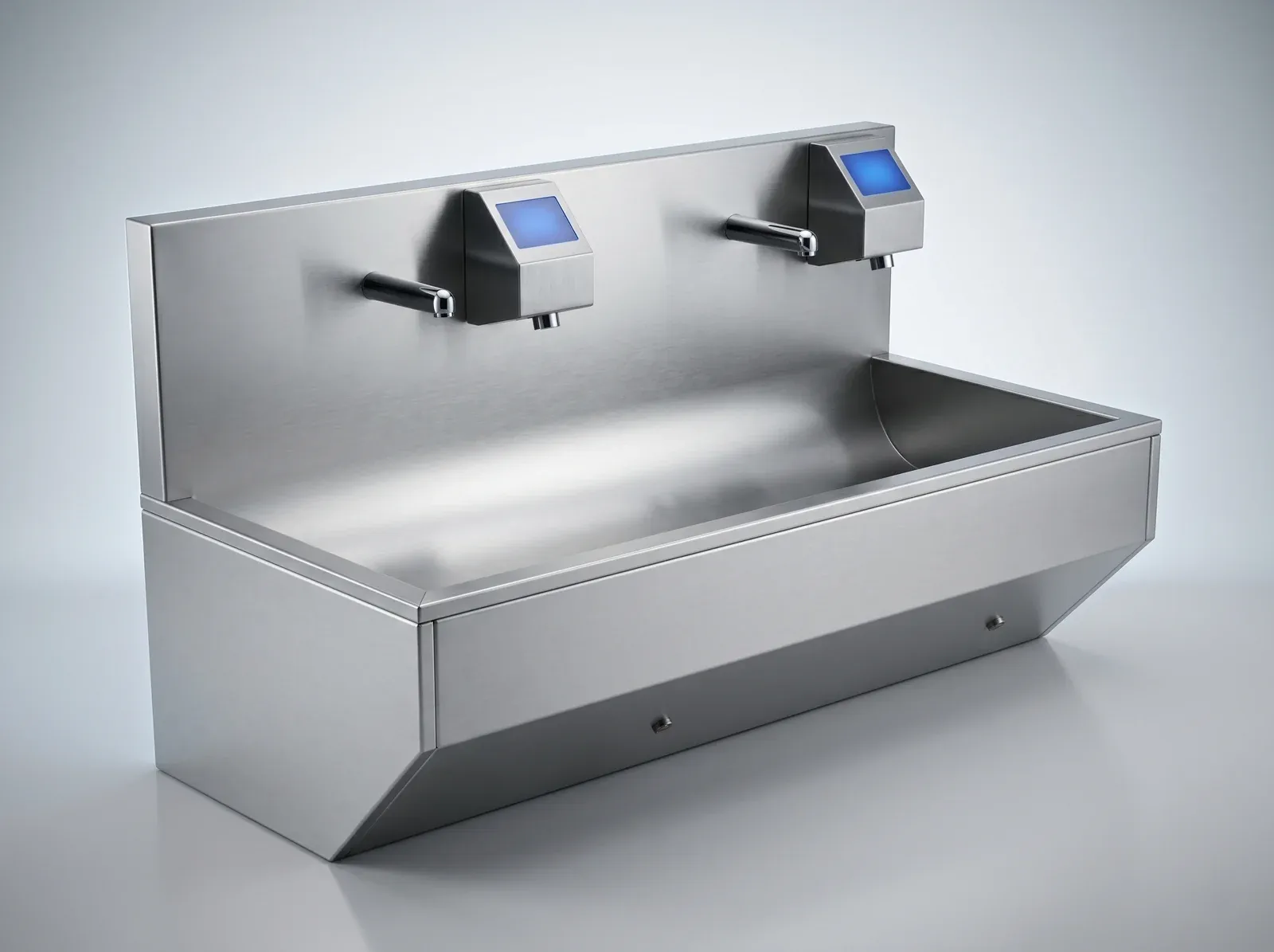 LVS-S2 Touchless Sink — Wall, 2 Station