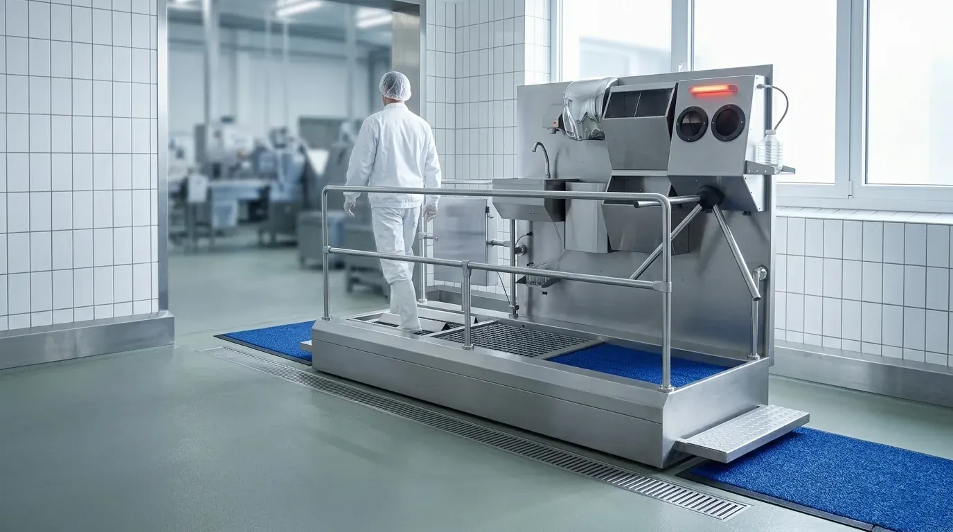 Hygiene barrier installation