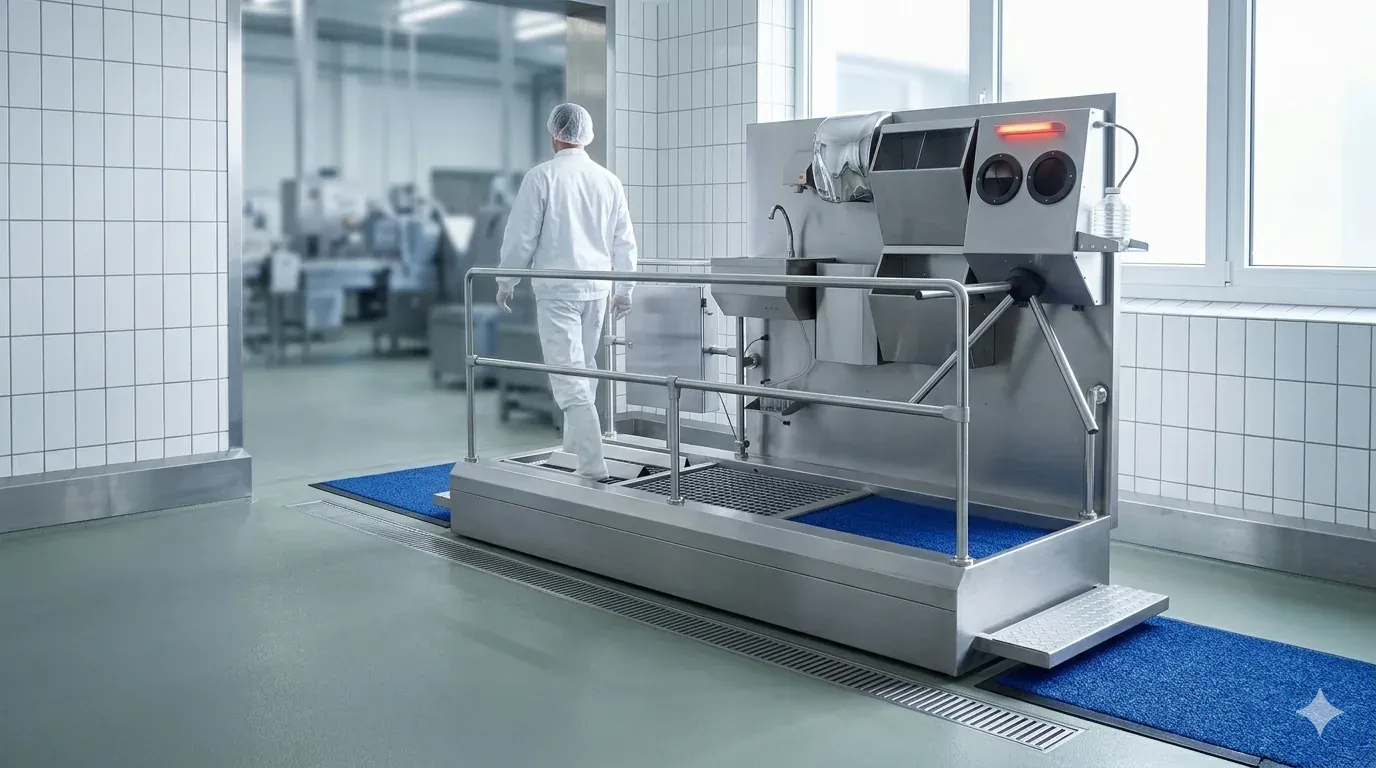 Hygiene barrier installation