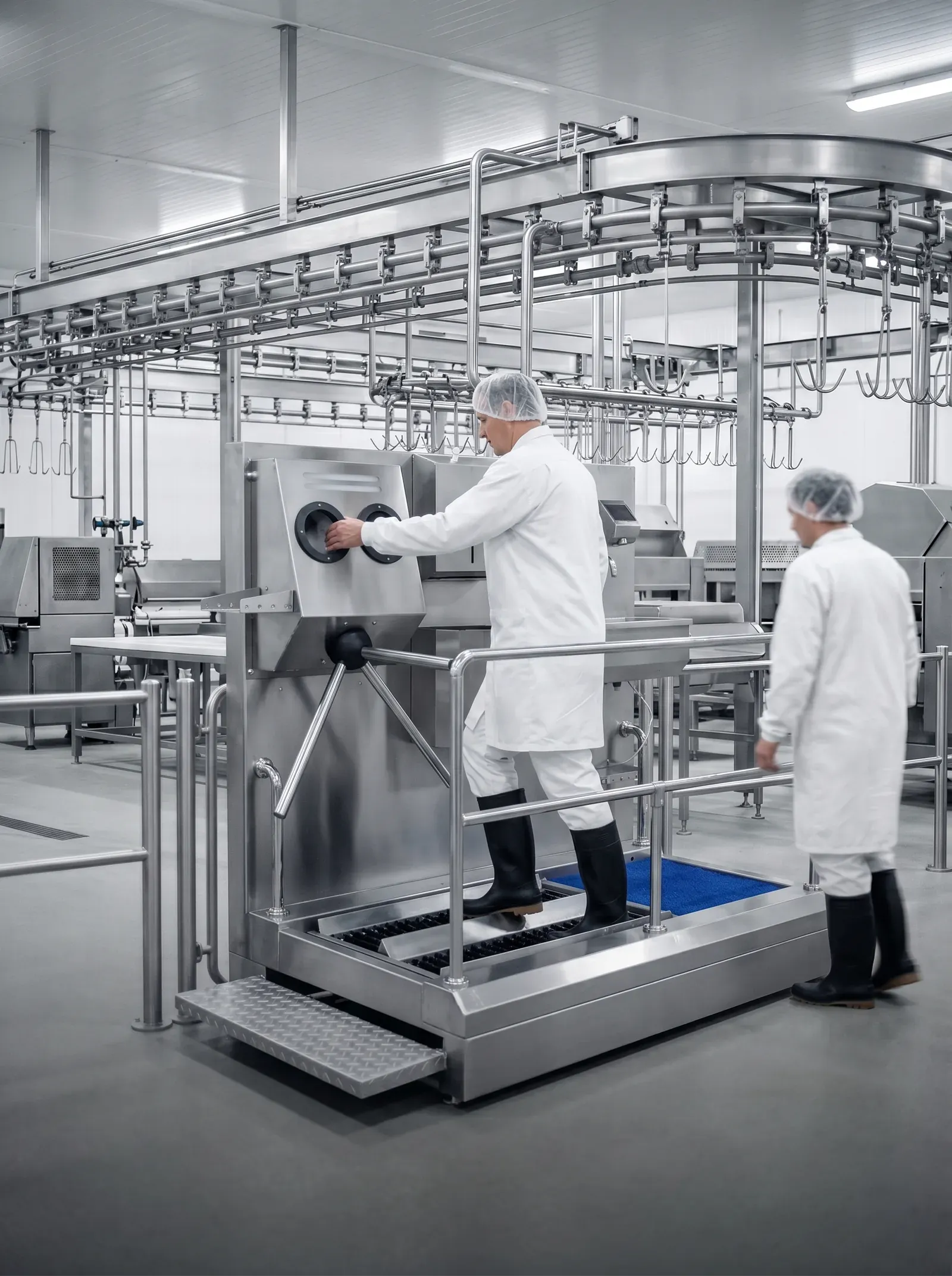 Poultry plant hygiene