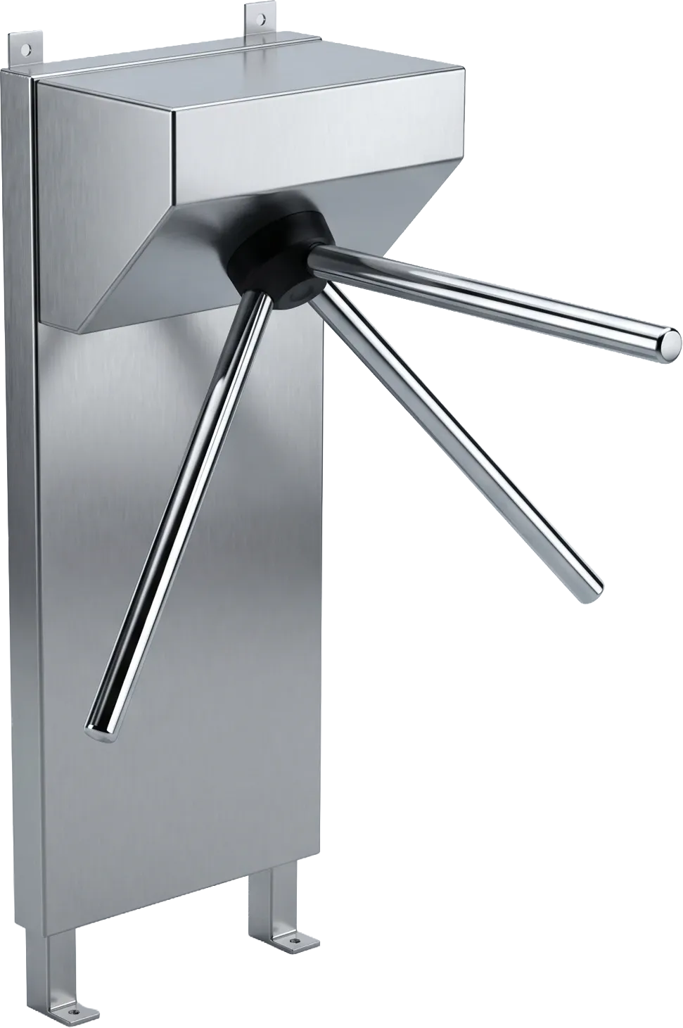 Stainless steel housing and three-arm access mechanism of the TRN personnel turnstile