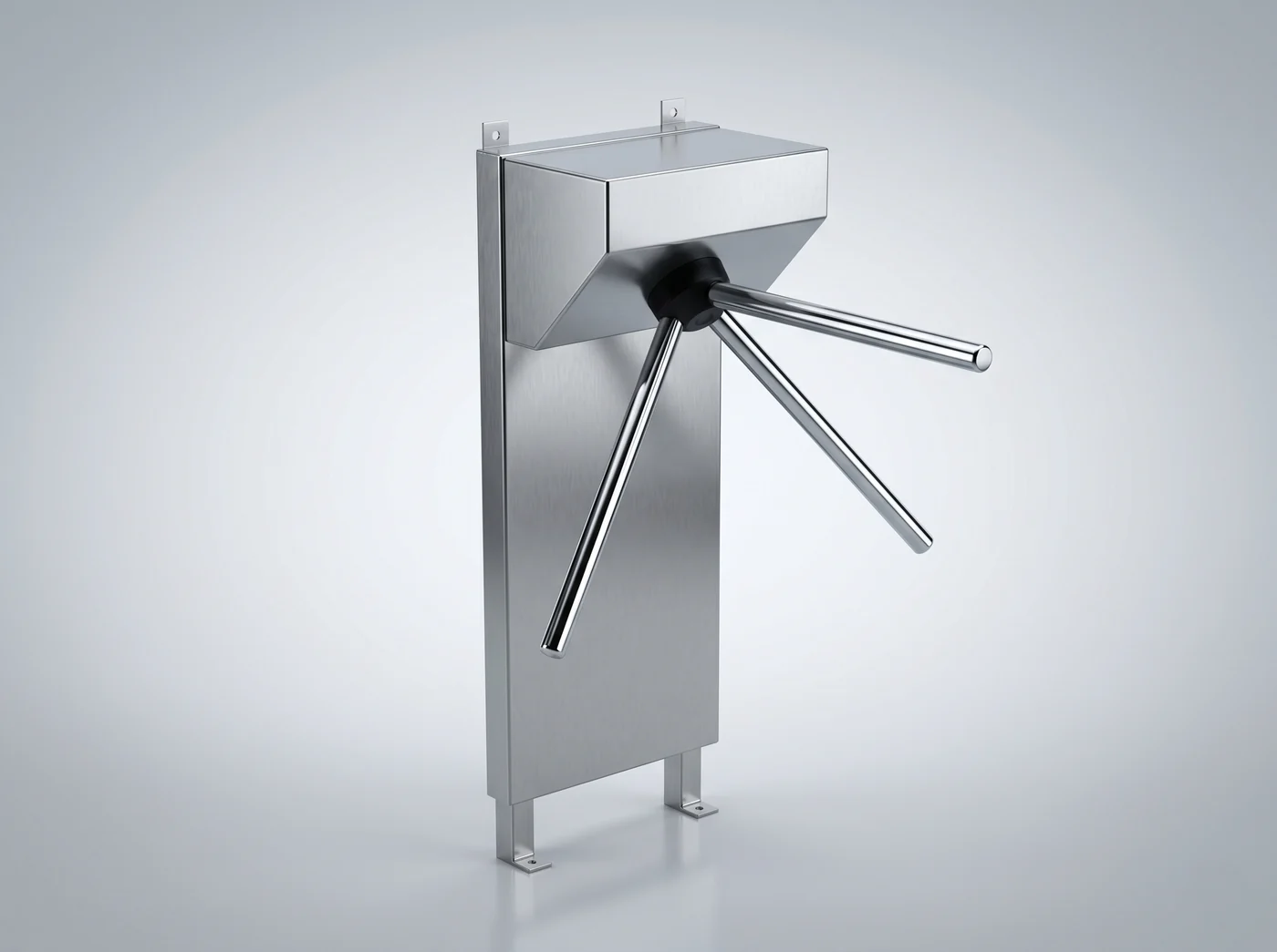 Three-arm mechanism and stainless steel housing of the TRN personnel turnstile